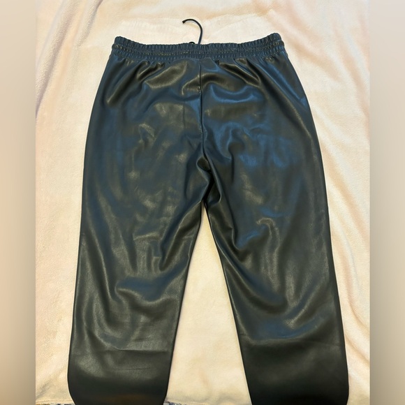 Like New Loft Faux Leather Straight Leg Jogger Pants - Size XL - Picture 3 of 7